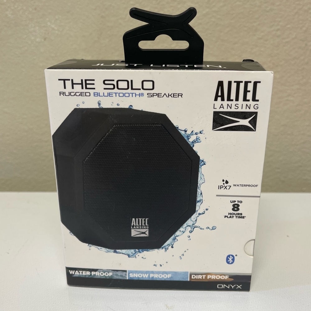 Altec Lansing Solo Rugged Bluetooth Speaker Black